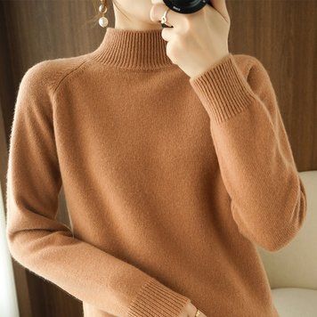 Жіночий гольф однотонний з коміром під горло S Помаранчевий (а3452) фото