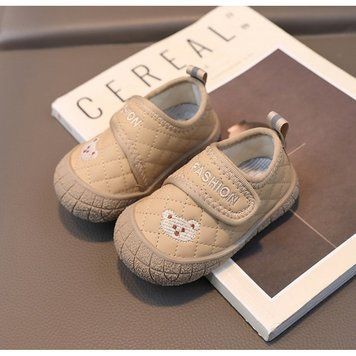 Дитячі кеди з ведмедиком на липучках фото