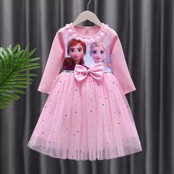 Платье детское с фатиновой юбкой Frozen Princess (Розовый 100см) фото