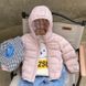 Куртка дитяча демісезонна однотонна на пуху (Світло-рожевий 100см ) фото