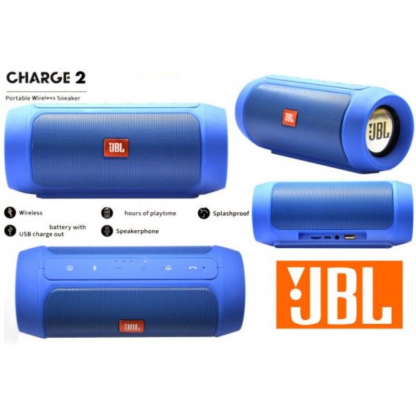 Акустична система JBL CHARGE2 + J2 (аналог) Колір: синій фото