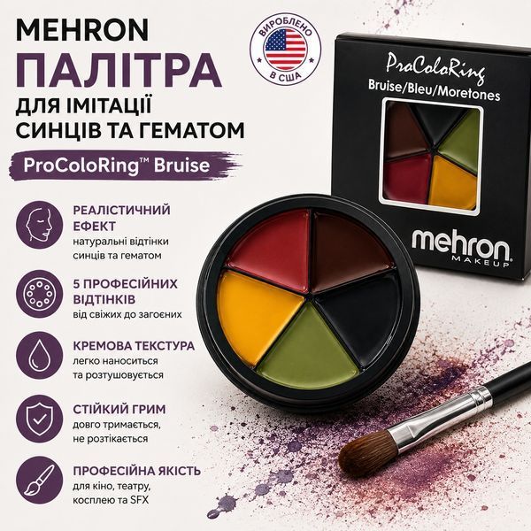 MEHRON Палітра для імітації синців та гематом ProColoRing&trade; Bruise , 30 г фото