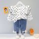 Костюм дитячий двійка в горошок XBR Kids 11476-80см-Чорний фото 1