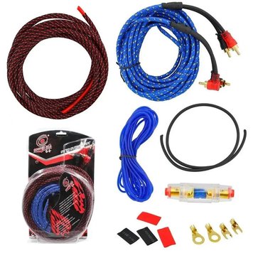 Набір проводів AWG/RCA для встановлення саббуфера KIT 10GA/C011 фото