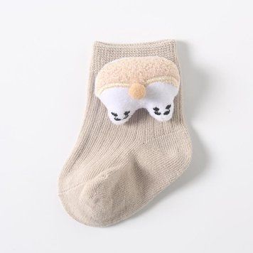 Шкарпетки дитячі з об"ємною нашивкою Baby (Серый 1-3 года) фото