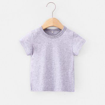 Футболка дитяча однотонна Kids Basic Світло-сірий 80см 13241 фото