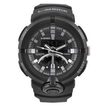 Часы наручные G-SHOCK GA-500. Цвет: черный с белым фото