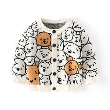 Кардиган детский Funny Bears (Белый 80см) фото