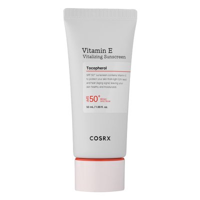 Cosrx - Cонцезахисний крем з вітаміном Е - Vitamin E Vitalizing Sunscreen - SPF 50+ - 50ml фото