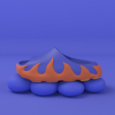 Шльопанці familylook Fire 40/41 24,5см Синій (16887) фото