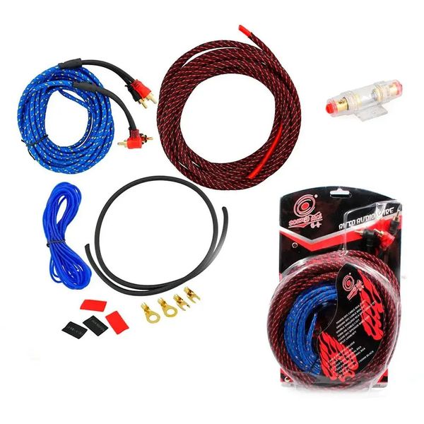 Набір проводів AWG/RCA для встановлення саббуфера KIT 10GA/C011 фото