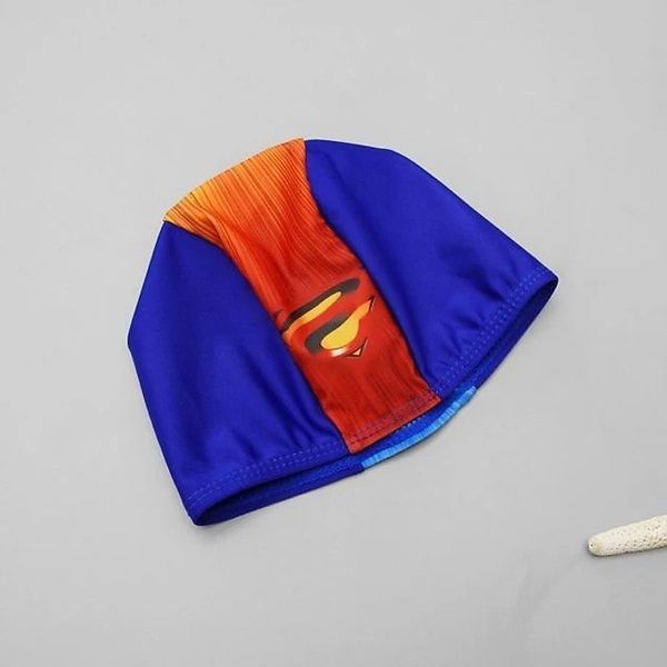 Костюм детский купальный с шапочкой Superhero (Темно-синий 100см) фото