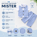 Костюм дитячий Mister у смужку, 90см, Блакитний 8792-90см-Голубой фото 6