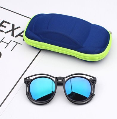 Дитячі сонцезахисні окуляри з чохлом (Синій One Size) фото