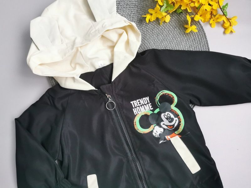 Вітрівка чорна Trendy Homme , розмір 90 фото