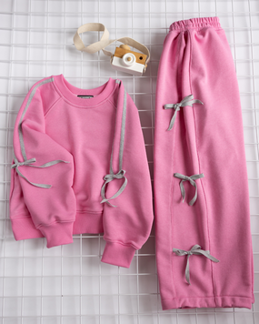 Костюм детский с бантами Banty Alwair Kids Розовый 134см 80103 фото