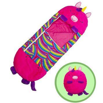 Спальний мішок дитячий з мультяшною твариною (Малиновий 180см ) фото