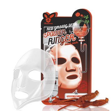 Маска Омолаживающая с Женьшенем Elizavecca Red Ginseng Deep Power Ringer Mask Pack, 23 Мл фото