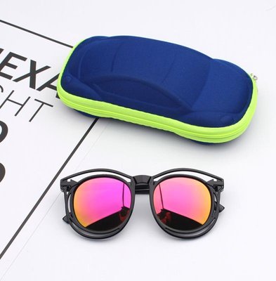 Дитячі сонцезахисні окуляри з чохлом (Фіолетовий One Size) фото