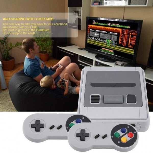 Ретро игровая консоль приставка 620 игр Game Box Dendy Super Mini с 2 джойстиками фото