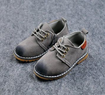 Туфлі дитячі еко-замша WSX сірі, розмір 21 фото