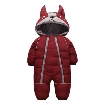 Комбінезон дитячий з двома застібками 80см Бордовий (9759) фото