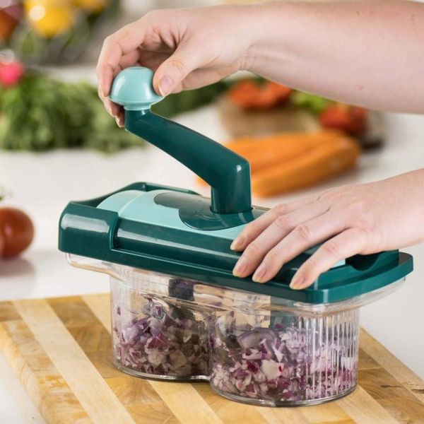 Овочерізка Nicer Dicer Twist багатофункціональна мультирізка, подрібнювач для продуктів фото