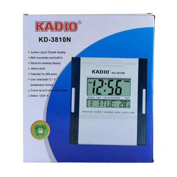 Електронний багатофункціональний будильник Kadio KD-3810N, настільний електронний годинник фото