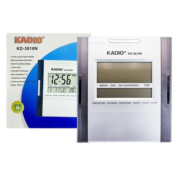 Електронний багатофункціональний будильник Kadio KD-3810N, настільний електронний годинник фото