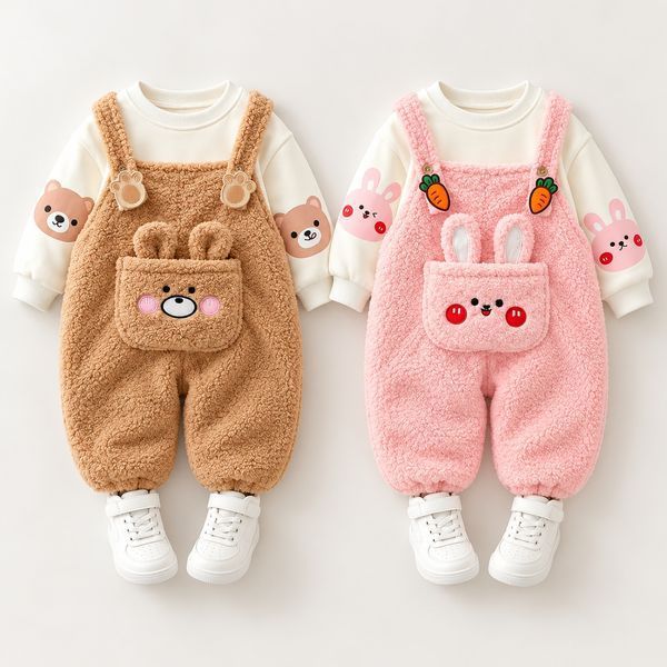 Костюм детский двойка теплый Rabbit (Коричневый 100см) фото