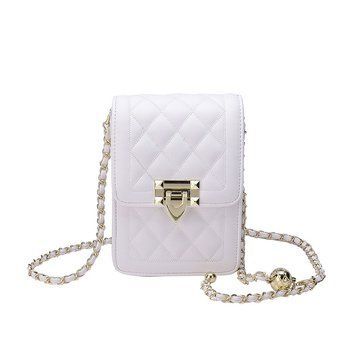 Сумка жіноча стьогана Bags Fashion Білий 17см а4226 фото