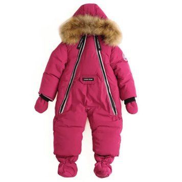 Зимний комбинезон детский Canada Goose Темно-розовый 100см 111 фото