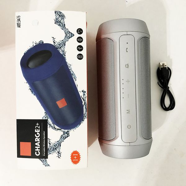 Акустична система JBL CHARGE2 + J2 (аналог) Колір: срібний фото