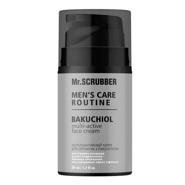 Мультиактивный крем для лица с бакучиолом Men's Care Routine Mr.SCRUBBER фото