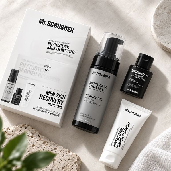 Подарунковий набір для чоловіків Mr.SCRUBBER Men Skin Recovery Basic Care фото