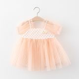 Платье детское с фатиновой юбкой Hi.Dear (Персиковый 100см) 11610-100см-Персиковый фото