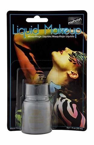 MEHRON Жидкая краска для грима Liquid Makeup Grey (Серый), 30 мл фото