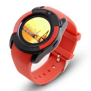 Умные смарт-часы Smart Watch V8. Цвет: красный фото