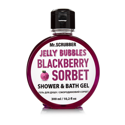 Гель для душу Mr Scrubber Jelly Bubbles Blackberry Sorbet Shower & Bath Gel смородина фото