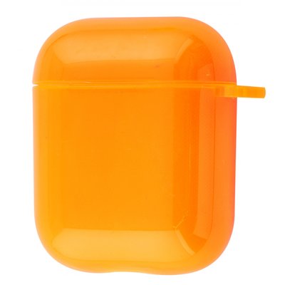 Чохол для AirPods силіконовий яскраво-помаранчевий фото