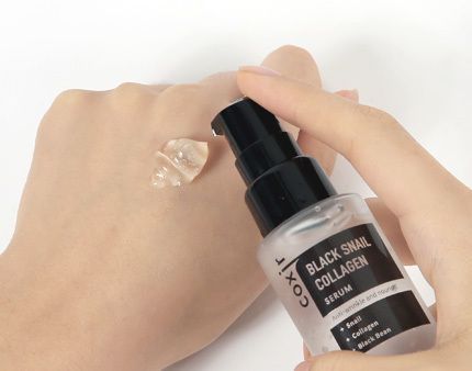 Антивозрастная сыворотка с муцином черной улитки и коллагеном Coxir Black Snail Collagen Serum, 50 мл фото