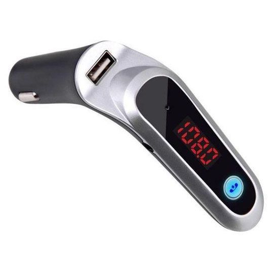 FM модулятор CAR G6 Bluetooth USB AUX MicroSD трансмітер, блютуз трансмітер для авто. Колір: сірий фото