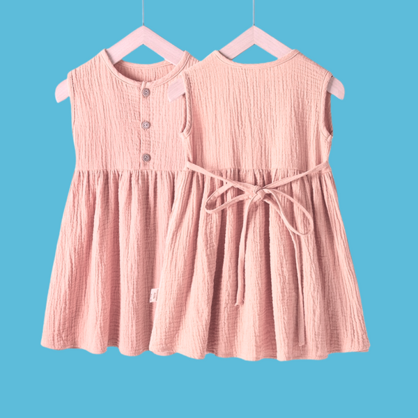 Сукня дитяча муслінова Baby Basic (Розовый 90см) фото