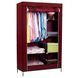 Тканевый шкаф органайзер для вещей на 2 секции складной 105х45х170см Storage Wardrobe Цвет: темно-серый ws36558 фото 3
