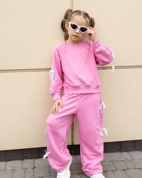 Костюм детский с бантами Banty Alwair Kids Светло-розовый 116см 80103 фото