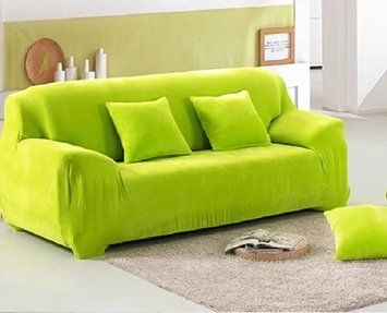 Чехол для защиты трехместного дивана Diana Textile Plush Velvet, 195-230 см, Салатовый фото
