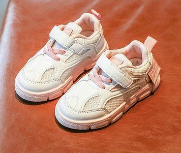 Кросівки Racnio дихаюча сітка біло-рожеві, розмір 29 фото