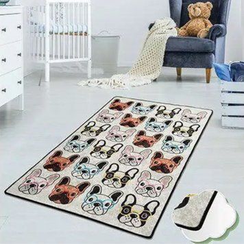 Килим дитячий безворсовий Chilai Home Dogs Бульдожки фото