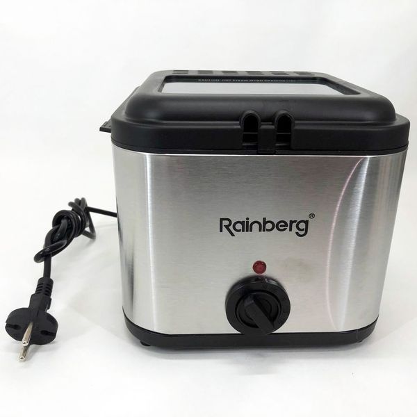 Фритюрниця для дому Rainberg RB-2219 з терморегулятором та знімною чашею фото