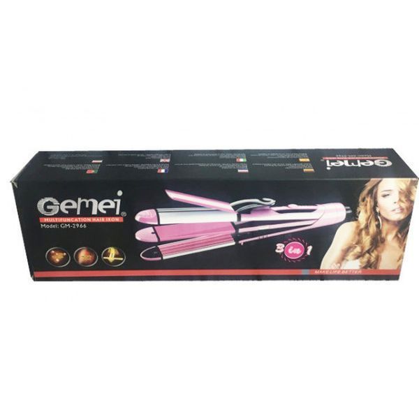 Щипці випрямляч мультистайлер 3 в 1 GEMEI GM-2966 t200 фото